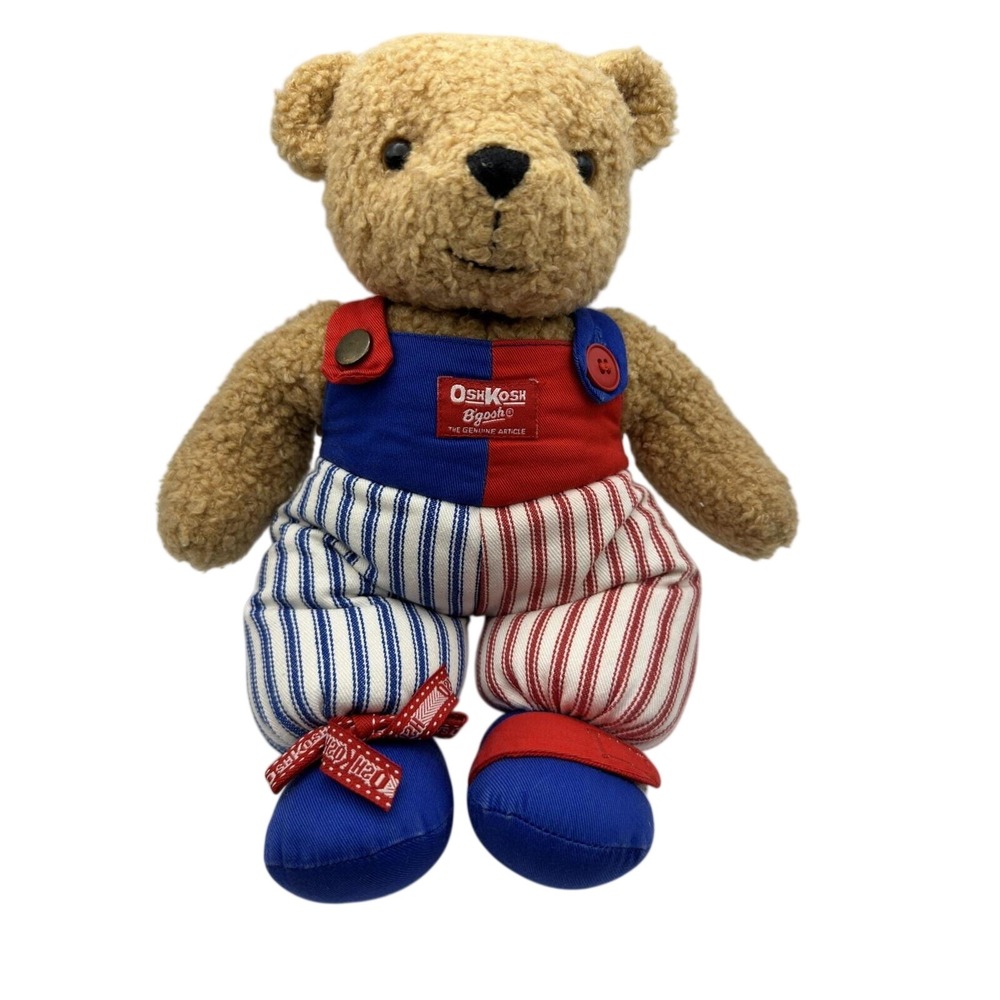 Vtg Eden Oshkosh B'Gosh‎ Dressing Skills Teddy Bear Plush Stuffed Animal 1990's